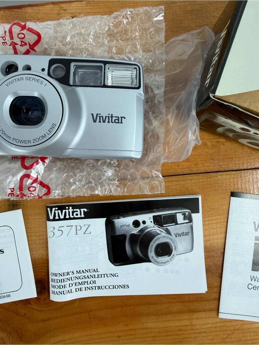 Vivitar 357PZ Quartz Date 35mm Film Camera New In Box NOS Complete